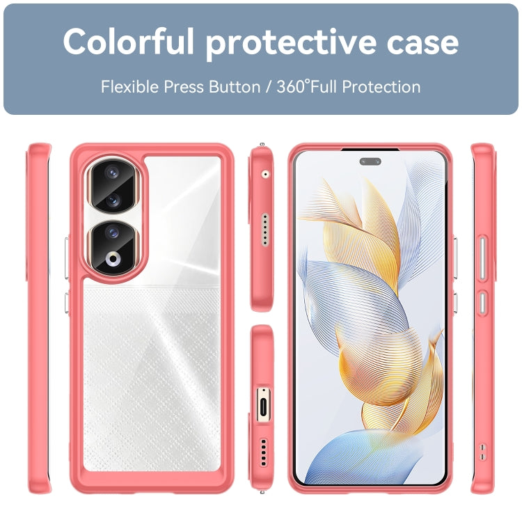 For Honor 80 Pro Colorful Series Acrylic Hybrid TPU Phone Case(Red) - Honor Cases by PMC Jewellery | Online Shopping South Africa | PMC Jewellery | Buy Now Pay Later Mobicred