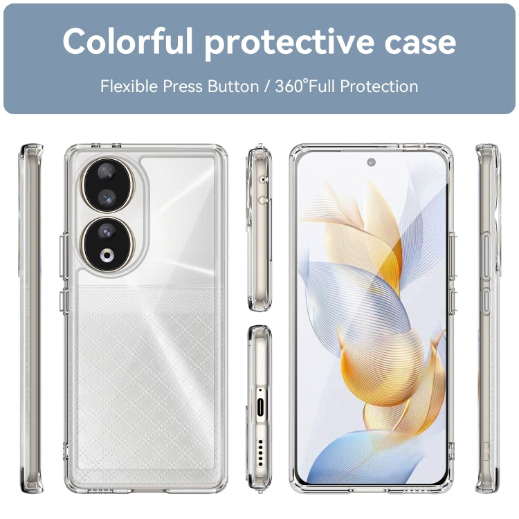 For Honor 80 Colorful Series Acrylic Hybrid TPU Phone Case(Transparent) - Honor Cases by PMC Jewellery | Online Shopping South Africa | PMC Jewellery | Buy Now Pay Later Mobicred