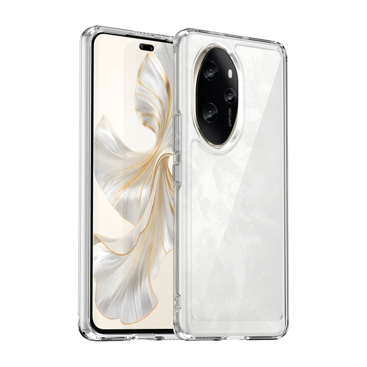 For Honor 100 Pro Colorful Series Acrylic Hybrid TPU Phone Case(Transparent) - Honor Cases by PMC Jewellery | Online Shopping South Africa | PMC Jewellery | Buy Now Pay Later Mobicred