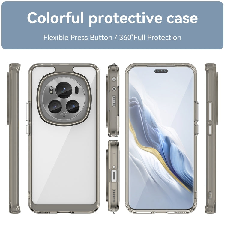 For Honor Magic6 Pro 5G Colorful Series Acrylic Hybrid TPU Phone Case(Transparent Grey) - Honor Cases by PMC Jewellery | Online Shopping South Africa | PMC Jewellery | Buy Now Pay Later Mobicred