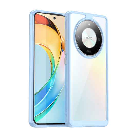 For Honor X9b Colorful Series Acrylic Hybrid TPU Phone Case(Blue) - Honor Cases by PMC Jewellery | Online Shopping South Africa | PMC Jewellery | Buy Now Pay Later Mobicred