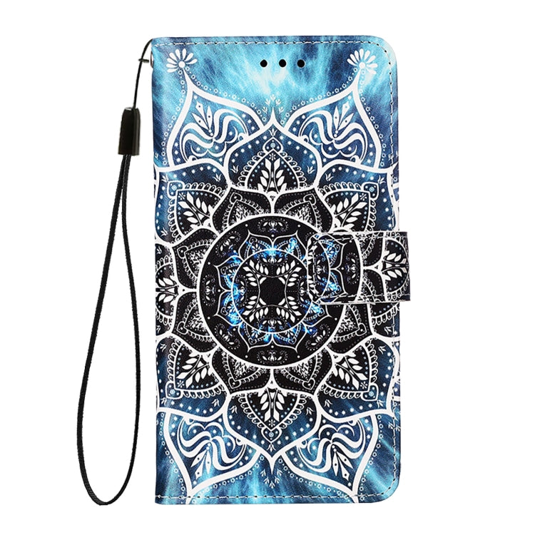 For iPhone SE 2024 Colored Drawing Pattern Plain Weave Leather Phone Case(Undersea Mandala) - More iPhone Cases by PMC Jewellery | Online Shopping South Africa | PMC Jewellery | Buy Now Pay Later Mobicred