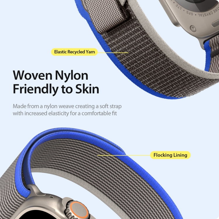 For Apple Watch 42mm DUX DUCIS YJ Series Nylon Watch Band(Blue) - Watch Bands by DUX DUCIS | Online Shopping South Africa | PMC Jewellery | Buy Now Pay Later Mobicred