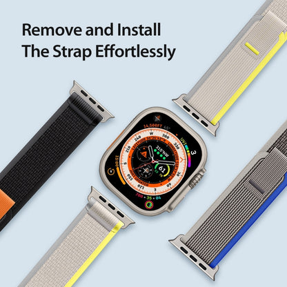 For Apple Watch 10 42mm DUX DUCIS YJ Series Nylon Watch Band(Blue) - Watch Bands by DUX DUCIS | Online Shopping South Africa | PMC Jewellery | Buy Now Pay Later Mobicred