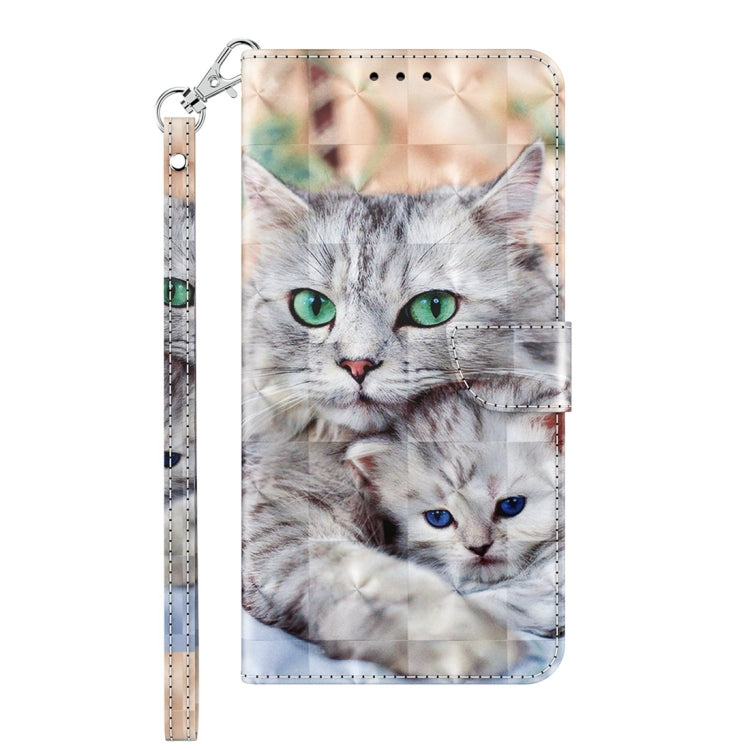 For Google Pixel 9 Pro 3D Painted Pattern Leather Phone Case(Two Loving Cats) - Google Cases by PMC Jewellery | Online Shopping South Africa | PMC Jewellery | Buy Now Pay Later Mobicred