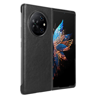 For Tecno Phantom V Fold Litchi Texture Back Cover Phone Case(Black) - Tecno Cases by PMC Jewellery | Online Shopping South Africa | PMC Jewellery