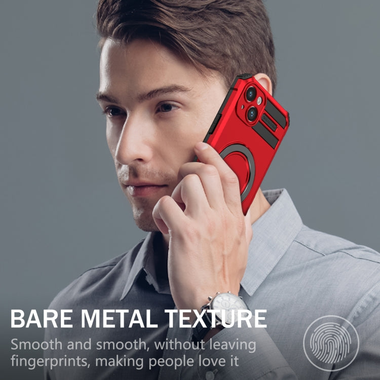 For iPhone 15 MagSafe Magnetic Holder Phone Case(Red) - free shipping - PMC TechLife - Order now!