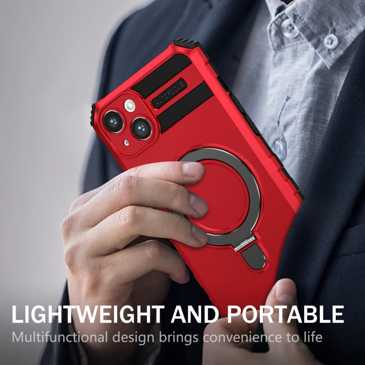 For iPhone 15 MagSafe Magnetic Holder Phone Case(Red) - free shipping - PMC TechLife - Order now!