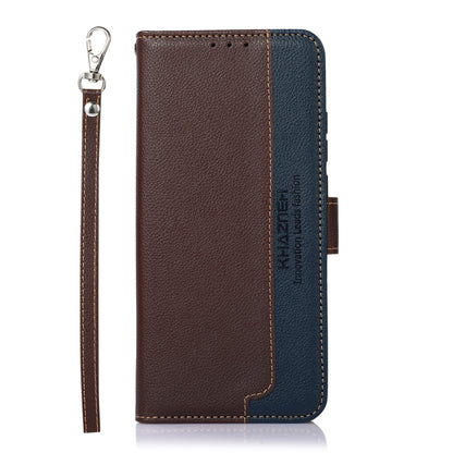 For OnePlus Nord CE4 5G Global KHAZNEH Litchi Texture Leather RFID Phone Case(Brown) - OnePlus Cases by PMC Jewellery | Online Shopping South Africa | PMC Jewellery | Buy Now Pay Later Mobicred