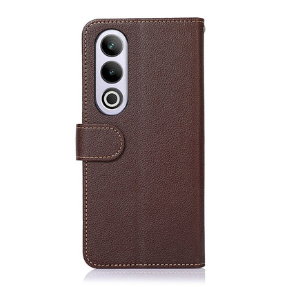 For OnePlus Nord CE4 5G Global KHAZNEH Litchi Texture Leather RFID Phone Case(Brown) - OnePlus Cases by PMC Jewellery | Online Shopping South Africa | PMC Jewellery | Buy Now Pay Later Mobicred