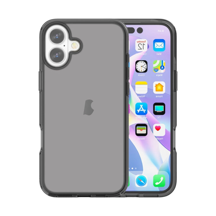 For iPhone 16 Plus Shockproof Terminator Transparent Phone Case(Grey) - iPhone 16 Plus Cases by PMC TechLife | Online Shopping South Africa | PMC TechLife | Buy Now Pay Later Mobicred