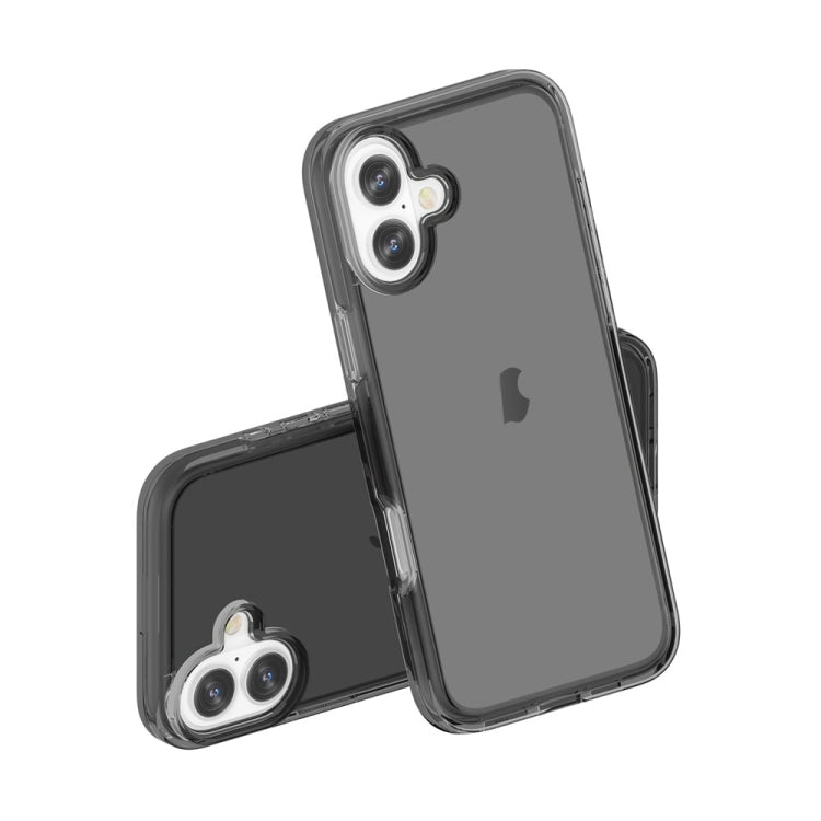 For iPhone 16 Plus Shockproof Terminator Transparent Phone Case(Grey) - iPhone 16 Plus Cases by PMC TechLife | Online Shopping South Africa | PMC TechLife | Buy Now Pay Later Mobicred