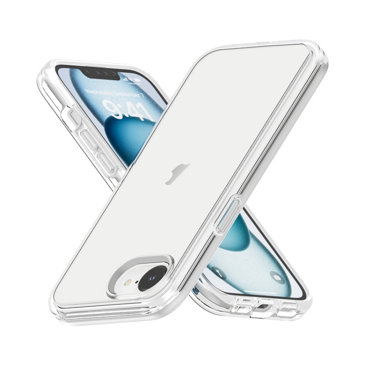 For iPhone 16e Shockproof Terminator Transparent Phone Case(Transparent) - iPhone 16e Cases by PMC TechLife | Online Shopping South Africa | PMC TechLife | Buy Now Pay Later Mobicred