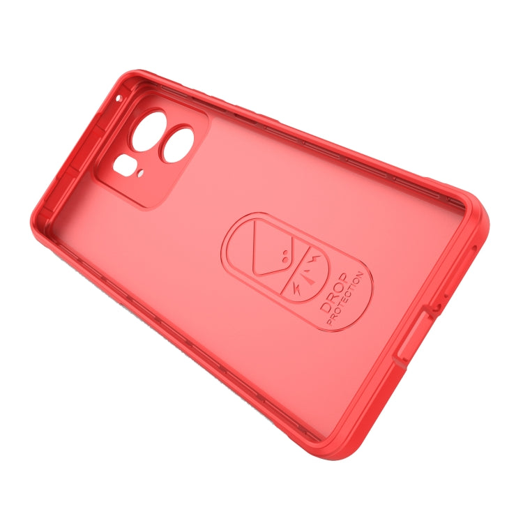 For Motorola Edge 40 5G Magic Shield TPU + Flannel Phone Case(Grey) - Motorola Cases by PMC TechLife | Online Shopping South Africa | PMC TechLife | Buy Now Pay Later Mobicred