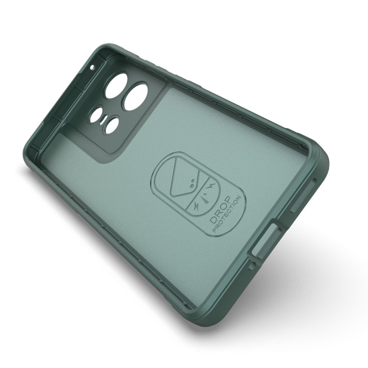 For Motorola Edge 50 Pro 5G Global Magic Shield TPU + Flannel Phone Case(Grey) - Motorola Cases by PMC Jewellery | Online Shopping South Africa | PMC Jewellery | Buy Now Pay Later Mobicred