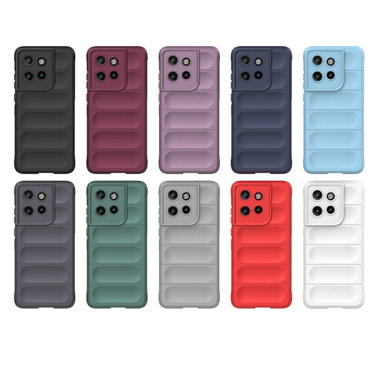 For Motorola Edge 50 Neo Magic Shield TPU + Flannel Phone Case(Wine Red) - free shipping - PMC TechLife - Order now!