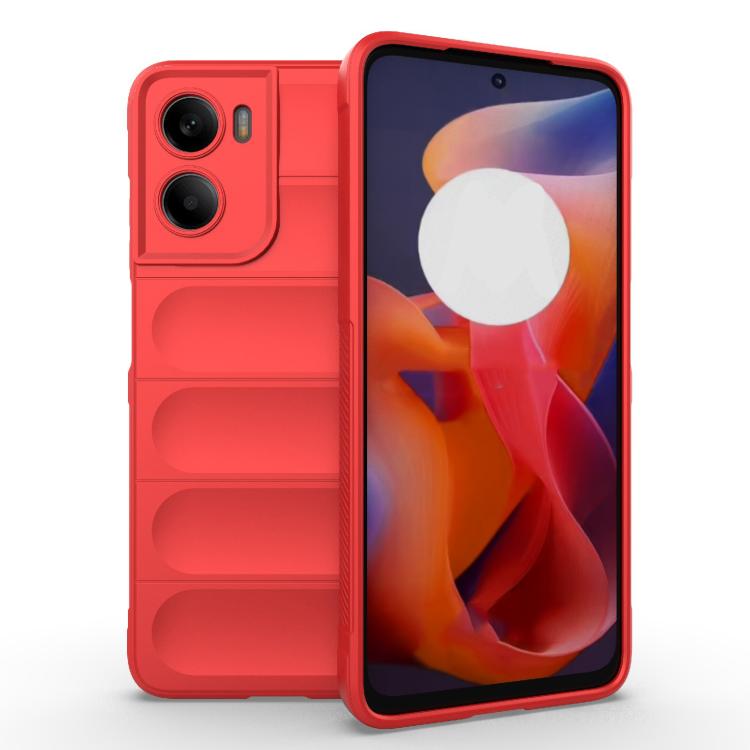For Motorola Moto G05 4G / E15 Magic Shield TPU + Flannel Phone Case(Red) - free shipping - PMC TechLife - Order now!
