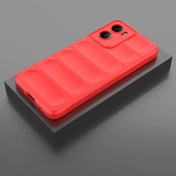 For Motorola Moto G05 4G / E15 Magic Shield TPU + Flannel Phone Case(Red) - free shipping - PMC TechLife - Order now!