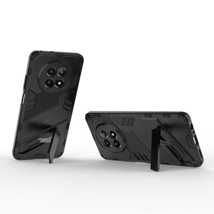 For Realme 12 5G Global Punk Armor 2 in 1 PC + TPU Phone Case with Holder(Black) - Realme Cases by PMC TechLife | Online Shopping South Africa | PMC TechLife | Buy Now Pay Later Mobicred