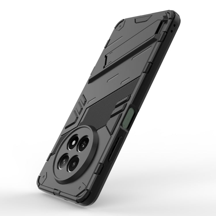 For Realme 12 5G Global Punk Armor 2 in 1 PC + TPU Phone Case with Holder(Black) - Realme Cases by PMC TechLife | Online Shopping South Africa | PMC TechLife | Buy Now Pay Later Mobicred