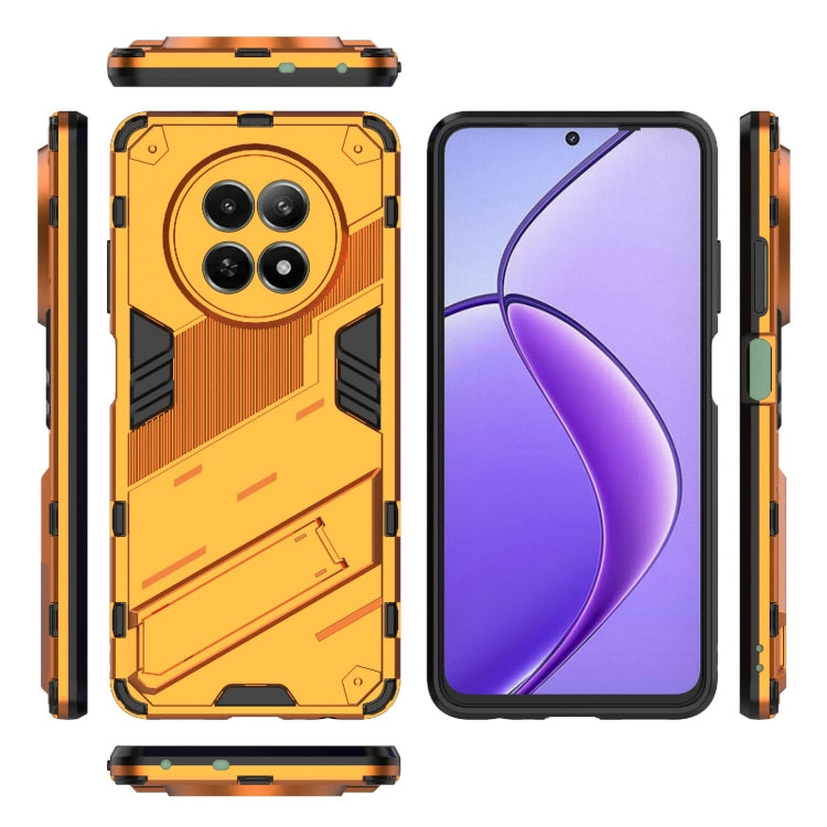 For Realme 12 5G Global Punk Armor 2 in 1 PC + TPU Phone Case with Holder(Orange) - Realme Cases by PMC Jewellery | Online Shopping South Africa | PMC Jewellery | Buy Now Pay Later Mobicred