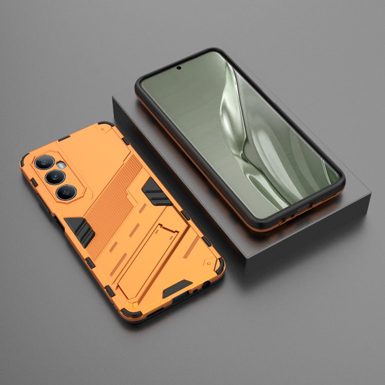 For Realme C65 4G Global Punk Armor 2 in 1 PC + TPU Phone Case with Holder(Orange) - Realme Cases by PMC Jewellery | Online Shopping South Africa | PMC Jewellery | Buy Now Pay Later Mobicred