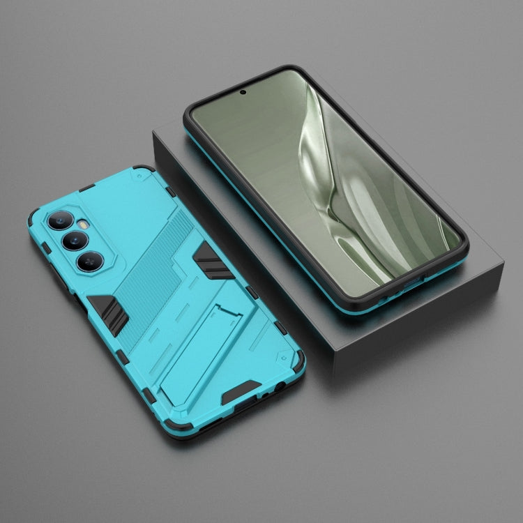 For Realme C65 4G Global Punk Armor 2 in 1 PC + TPU Phone Case with Holder(Blue) - Realme Cases by PMC Jewellery | Online Shopping South Africa | PMC Jewellery | Buy Now Pay Later Mobicred