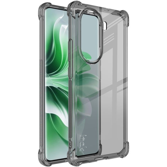 For OPPO Reno11 5G Global imak Shockproof Airbag TPU Phone Case(Transparent Black) - OPPO Cases by imak | Online Shopping South Africa | PMC Jewellery | Buy Now Pay Later Mobicred