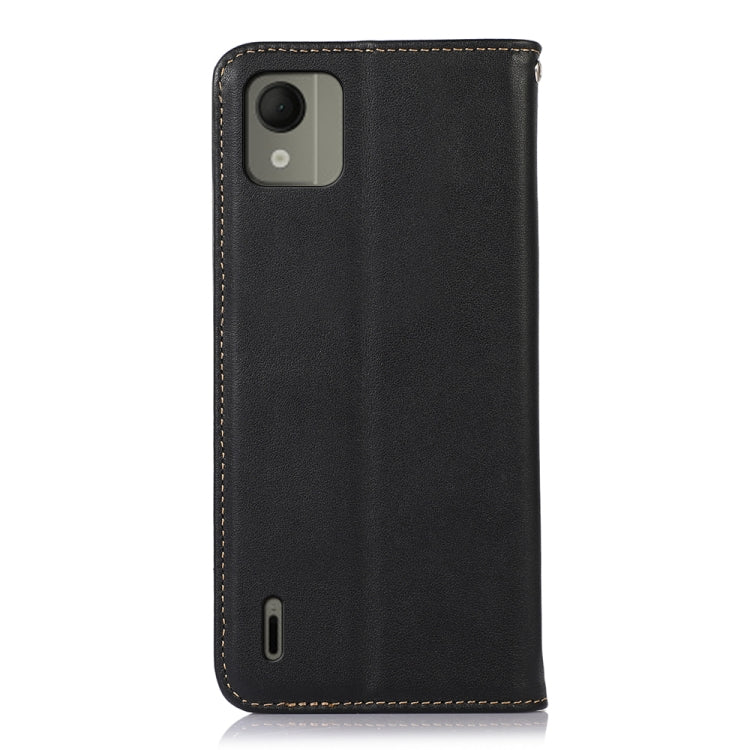 For Nokia C110 KHAZNEH Nappa Top Layer Cowhide Leather Phone Case(Black) - Nokia Cases by PMC TechLife | Online Shopping South Africa | PMC TechLife | Buy Now Pay Later Mobicred