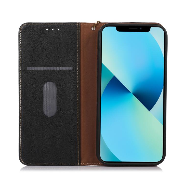 For OnePlus Ace 5 Pro / Ace 5 / 13R KHAZNEH Nappa Top Layer Cowhide Leather Phone Case(Black) - OnePlus Cases by PMC TechLife | Online Shopping South Africa | PMC TechLife | Buy Now Pay Later Mobicred