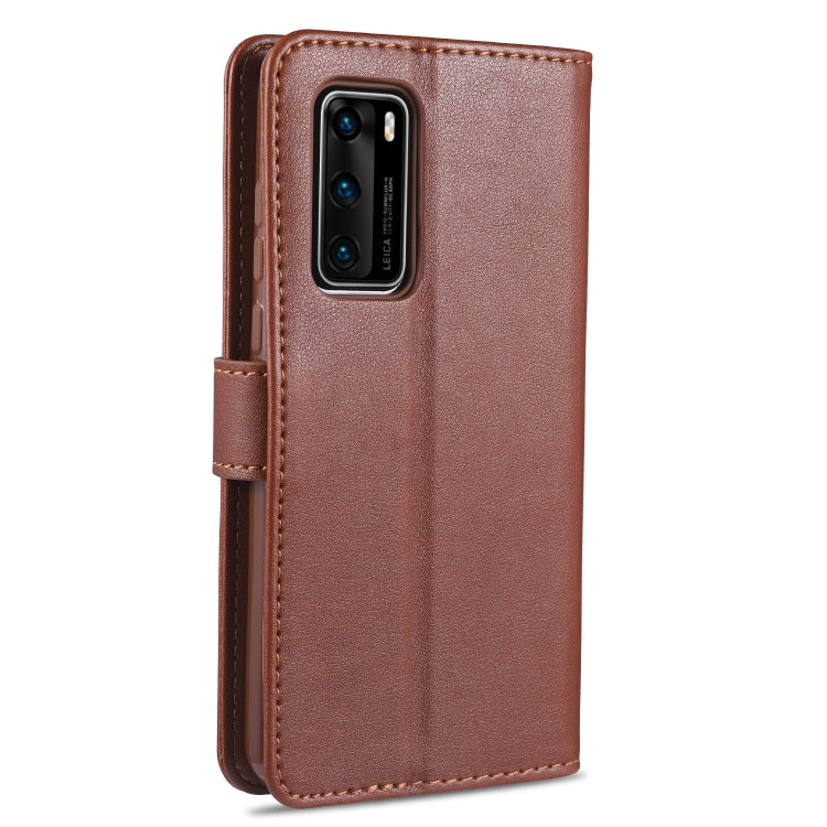 For Huawei P40 / P40 Pro AZNS Sheepskin Texture Horizontal Flip Leather Case with Holder & Card Slots & Wallet(Brown) - Huawei Cases by AZNS | Online Shopping South Africa | PMC Jewellery