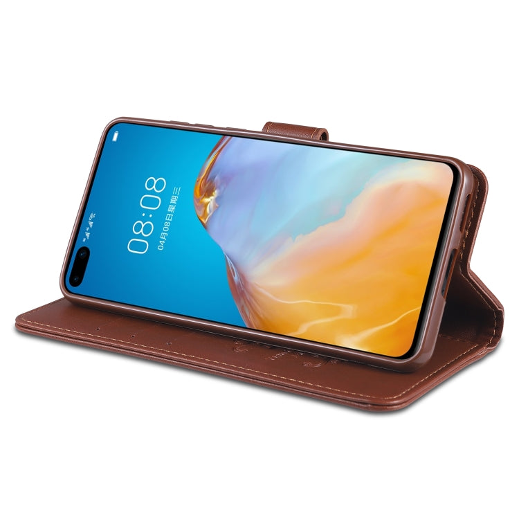 For Huawei P40 / P40 Pro AZNS Sheepskin Texture Horizontal Flip Leather Case with Holder & Card Slots & Wallet(Brown) - Huawei Cases by AZNS | Online Shopping South Africa | PMC Jewellery