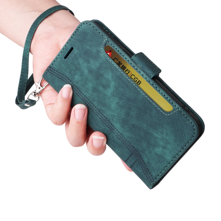 For Samsung Galaxy S24 BETOPNICE Dual-side Buckle Leather Phone Case(Green) - free shipping - PMC Jewellery - Order now!