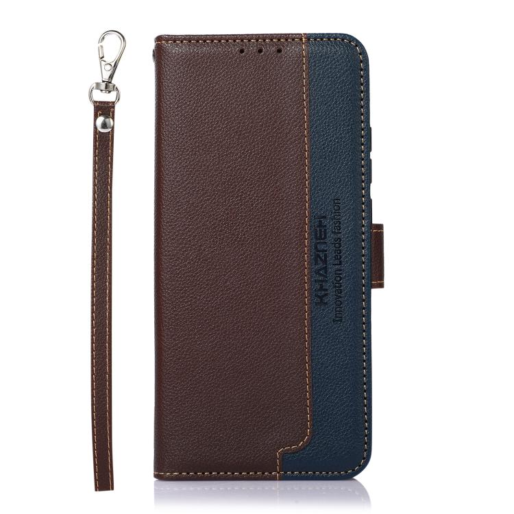 For iPhone 17 Pro Max KHAZNEH Litchi Texture Leather RFID Phone Case(Brown) - free shipping - PMc TechLife - Order now!