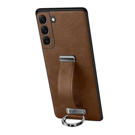 For Samsung Galaxy S24 5G SULADA PC + Leather Texture Skin Feel Shockproof Phone Case(Brown) - Galaxy S24 5G Cases by SULADA | Online Shopping South Africa | PMC Jewellery | Buy Now Pay Later Mobicred