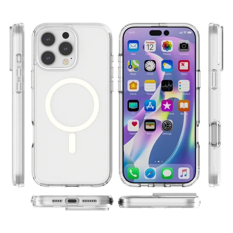 For iPhone 16 Pro Terminator Style Transparent MagSafe Magnetic Phone Case(Transparent) - iPhone 16 Pro Cases by PMC Jewellery | Online Shopping South Africa | PMC Jewellery | Buy Now Pay Later Mobicred