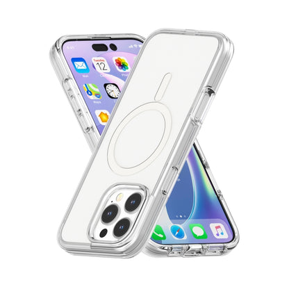 For iPhone 16 Pro Terminator Style Transparent MagSafe Magnetic Phone Case(Transparent) - iPhone 16 Pro Cases by PMC Jewellery | Online Shopping South Africa | PMC Jewellery | Buy Now Pay Later Mobicred