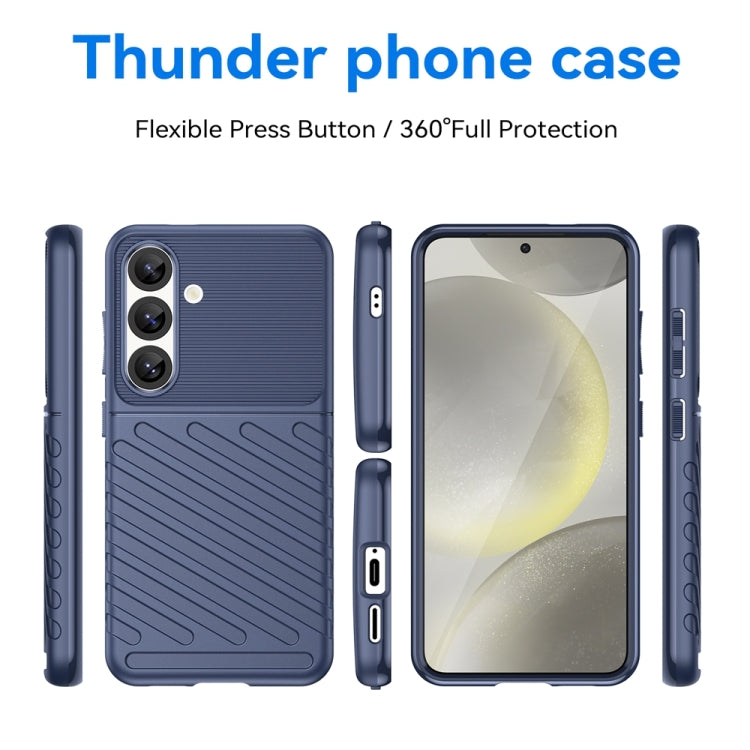 For Samsung Galaxy S25 5G Thunderbolt Shockproof TPU Phone Case(Blue) - Galaxy S25 5G Cases by PMC Jewellery | Online Shopping South Africa | PMC Jewellery | Buy Now Pay Later Mobicred