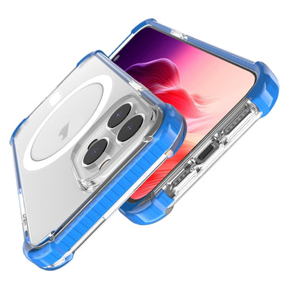 For iPhone 15 Pro Magsafe Magnetic Acrylic Shockproof Phone Case(Blue) - iPhone 15 Pro Cases by PMC Jewellery | Online Shopping South Africa | PMC Jewellery