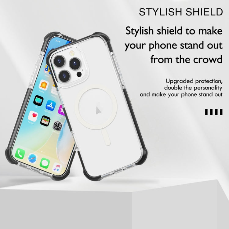 For iPhone 16e Acrylic Magsafe Magnetic Shockproof Phone Case(Purple) - iPhone 16e Cases by PMC TechLife | Online Shopping South Africa | PMC TechLife | Buy Now Pay Later Mobicred