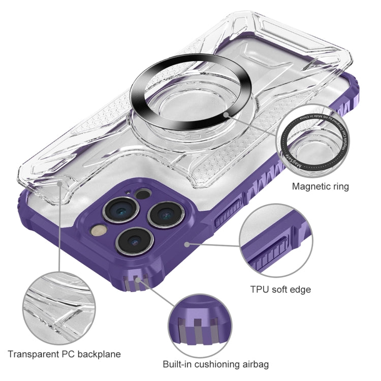For iPhone 15 CD Texture Magsafe Phone Case(Dark Purple) - iPhone 15 Cases by PMC TechLife | Online Shopping South Africa | PMC TechLife