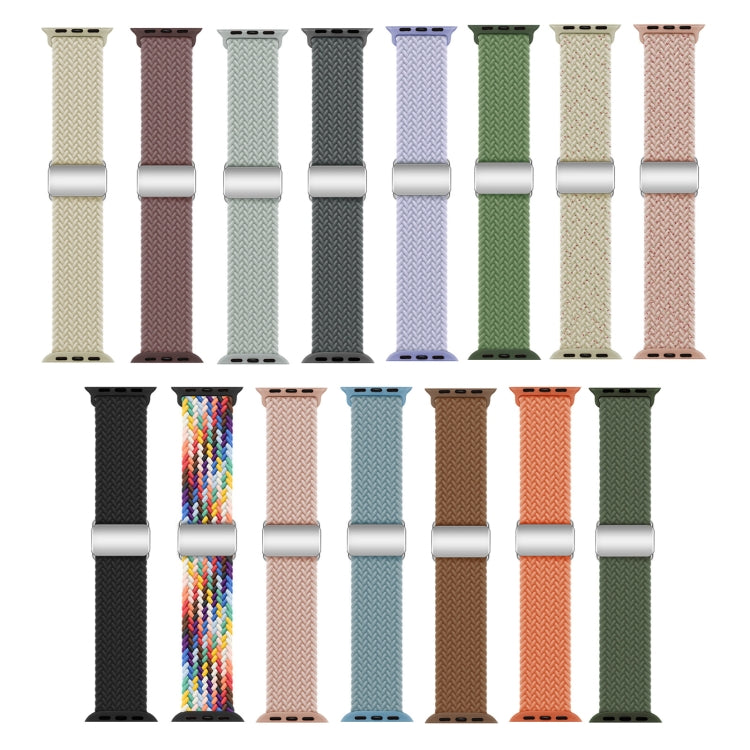 For Apple Watch Ultra 49mm Nylon Loop Magnetic Buckle Watch Band(Cowboy Rainbow) - Watch Bands by PMC Jewellery | Online Shopping South Africa | PMC Jewellery | Buy Now Pay Later Mobicred