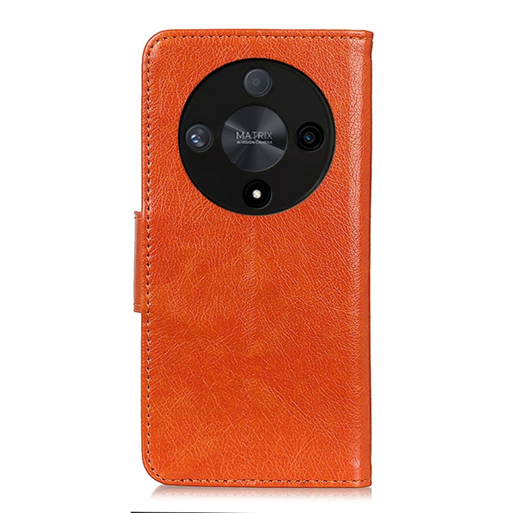 For Honor X9b/X50 5G/Magic6 Lite 5G Nappa Texture Flip Leather Phone Case(Orange) - Honor Cases by PMC Jewellery | Online Shopping South Africa | PMC Jewellery | Buy Now Pay Later Mobicred