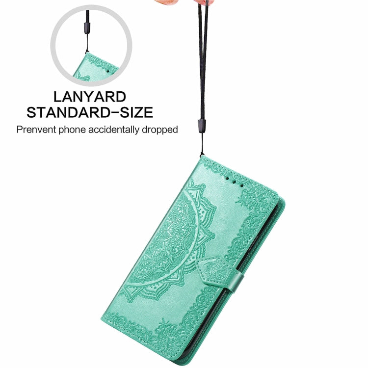 For Ulefone Note 16 Pro Mandala Flower Embossed Leather Phone Case(Green) - free shipping - PMC Jewellery - Order now!
