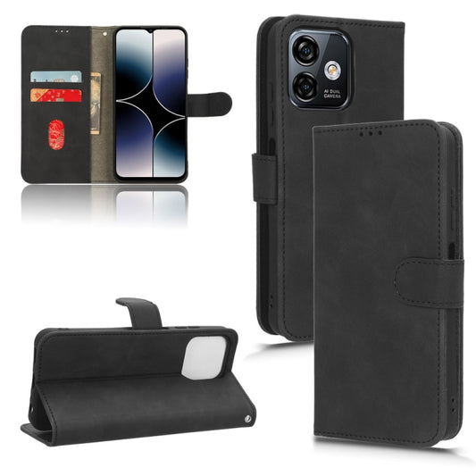 For Ulefone Note 16 Pro Skin Feel Magnetic Flip Leather Phone Case(Black) - Ulefone Cases by PMC Jewellery | Online Shopping South Africa | PMC Jewellery | Buy Now Pay Later Mobicred