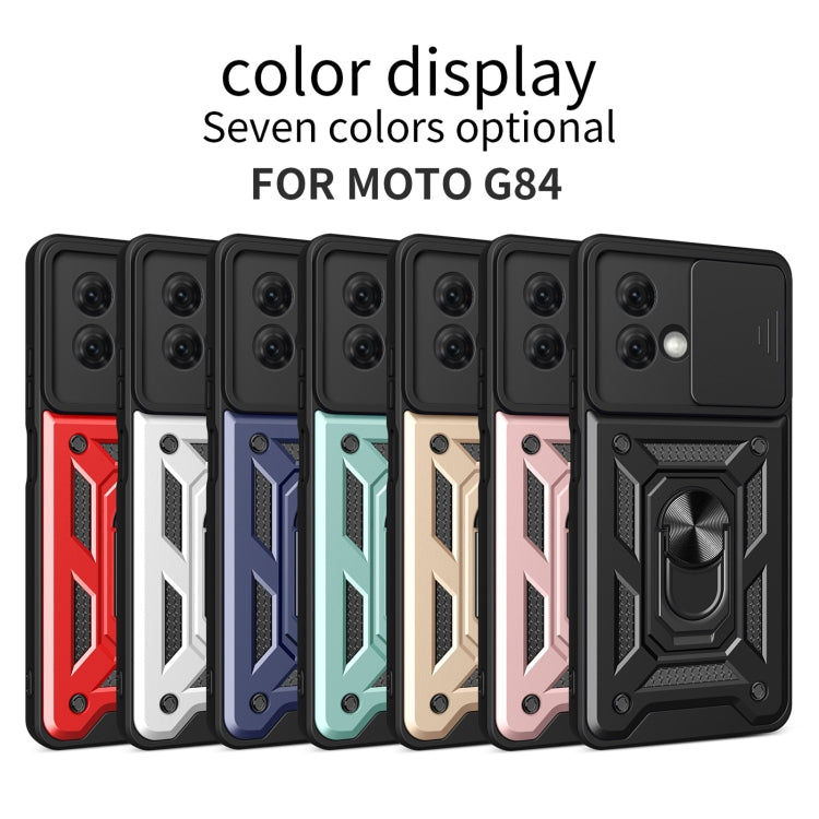 For Motorola Moto G84 Sliding Camera Cover Design TPU Hybrid PC Phone Case(Red) - Motorola Cases by PMC Jewellery | Online Shopping South Africa | PMC Jewellery | Buy Now Pay Later Mobicred