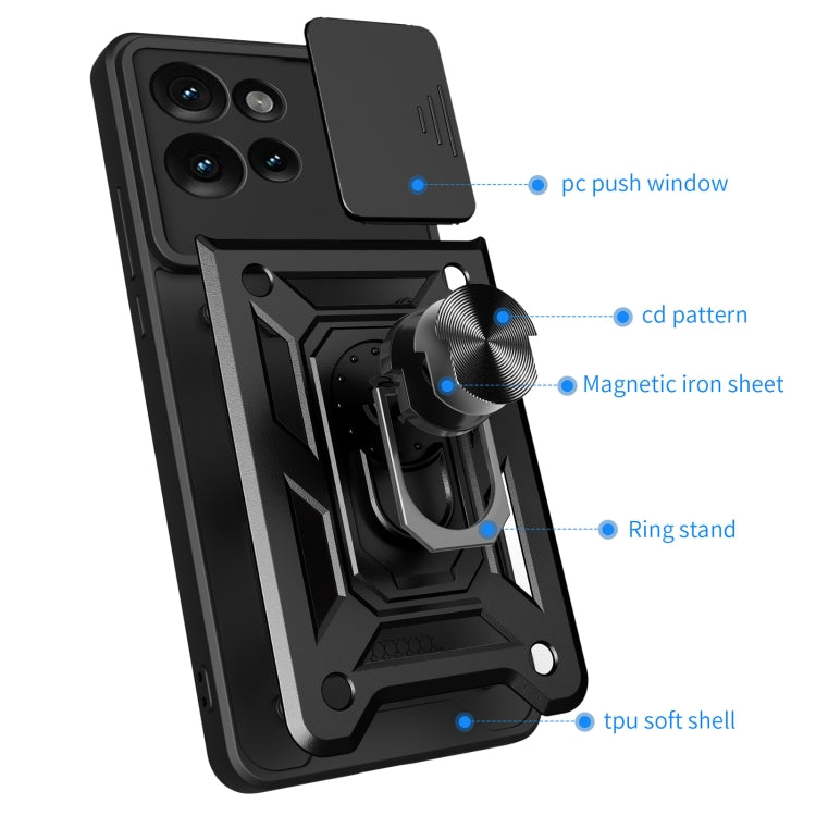 For Motorola Edge 50 5G Sliding Camera Cover Design TPU+PC Phone Case(Gold) - free shipping - PMC TechLife - Order now!