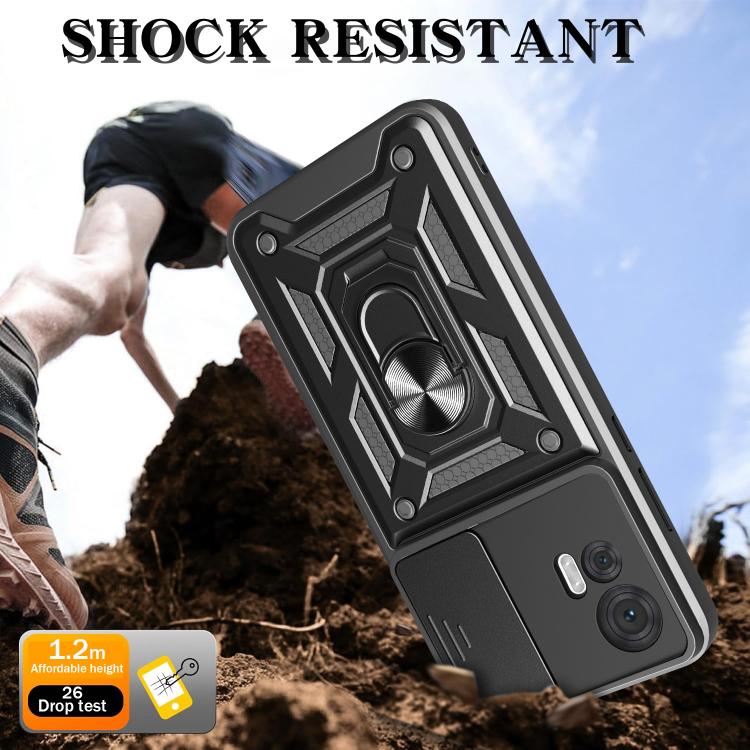 For Motorola Edge 30 Neo Sliding Camera Cover Design TPU+PC Phone Case(Gold) - free shipping - PMC TechLife - Order now!