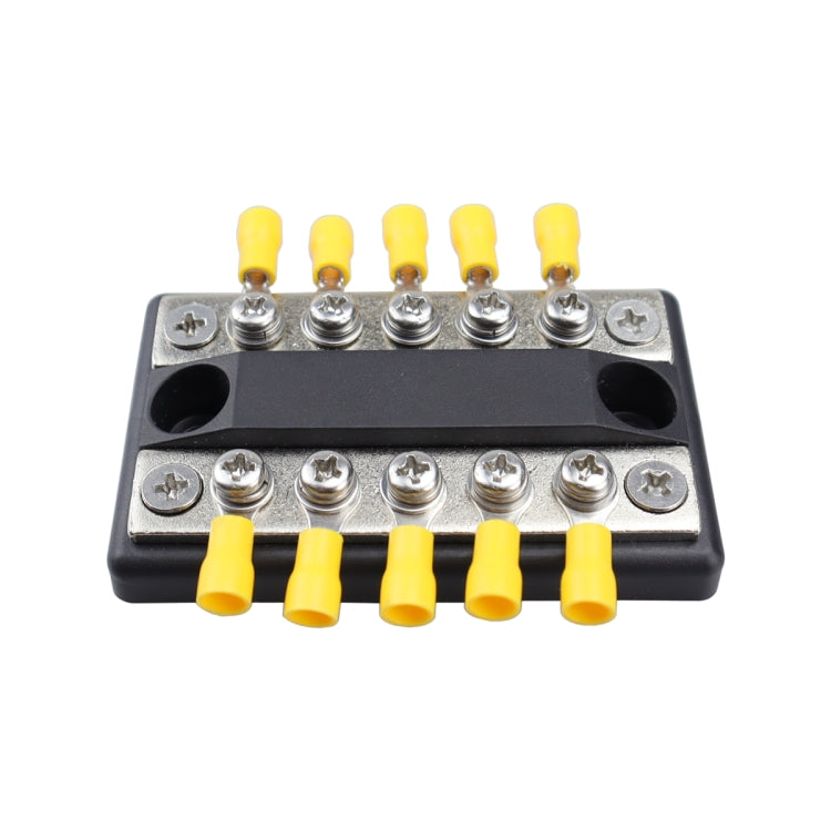 CP-4002 100A 48V RV Yacht Modified Double Row 5-way Busbar with 10pcs Terminals - Booster Cable & Clip by PMC Jewellery | Online Shopping South Africa | PMC Jewellery | Buy Now Pay Later Mobicred