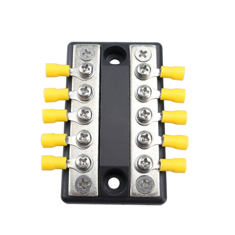 CP-4002 100A 48V RV Yacht Modified Double Row 5-way Busbar with 10pcs Terminals - Booster Cable & Clip by PMC Jewellery | Online Shopping South Africa | PMC Jewellery | Buy Now Pay Later Mobicred